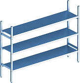 Стеллаж модульный базовый POLAIR LOAD.ME INOX 21AL.3IN40.10B