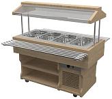 Салат-бар тепловой Gastrolux WoodLine ТМ-157/4GN/W