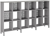 Стеллажная система КОБОР SQ-3Х6 aluminum/chicago