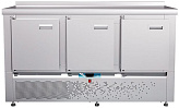 Стол холодильный среднетемпературный Abat СХС-70Н-02 (дверь, дверь, дверь) с бортом