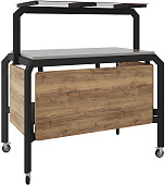 Стол нейтральный Кобор AN85 black/olovo/diamant