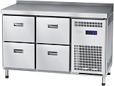 Стол морозильный Abat СХН-70-01 (2 ящика, 2 ящика, борт)