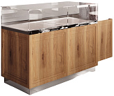 Витрина кондитерская Finist GLASSIER SLIDE DUO LUX GSDL-15/7/3