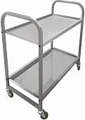 Тележка сервировочная Luxstahl нерж.