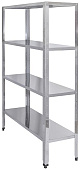 Стеллаж кухонный Luxstahl СР-1800x1300x400/4